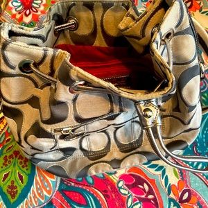 Coach mini duffel purse set